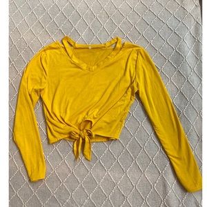 Yellow Crop Top